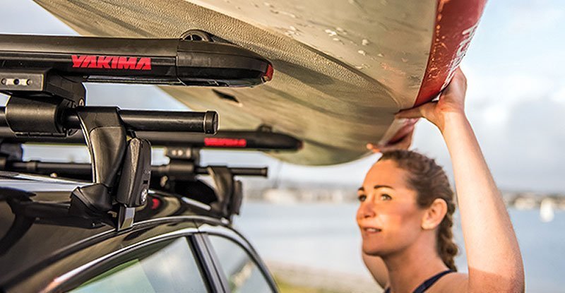 Transporting kayaks without online a rack