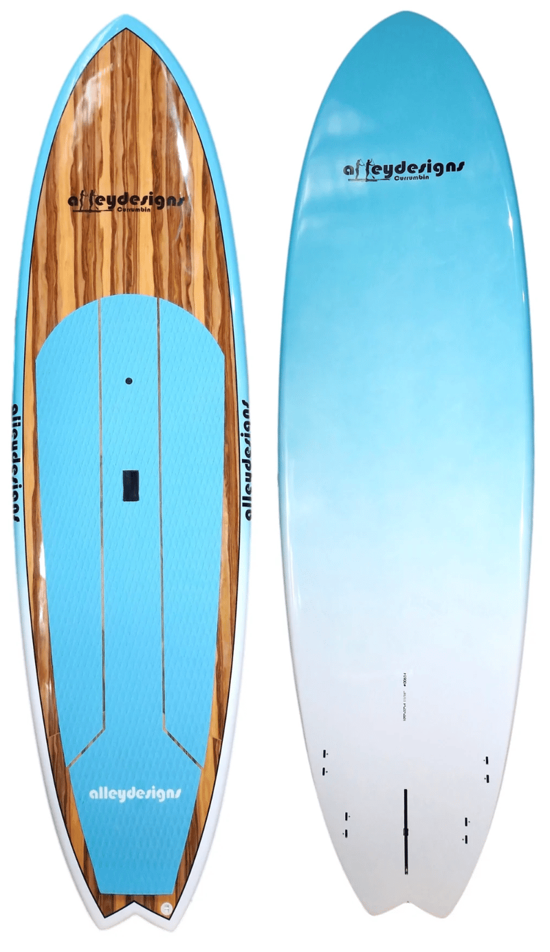 Alley Designs 10'6 x 32" Bamboo/Timber Deck SUP