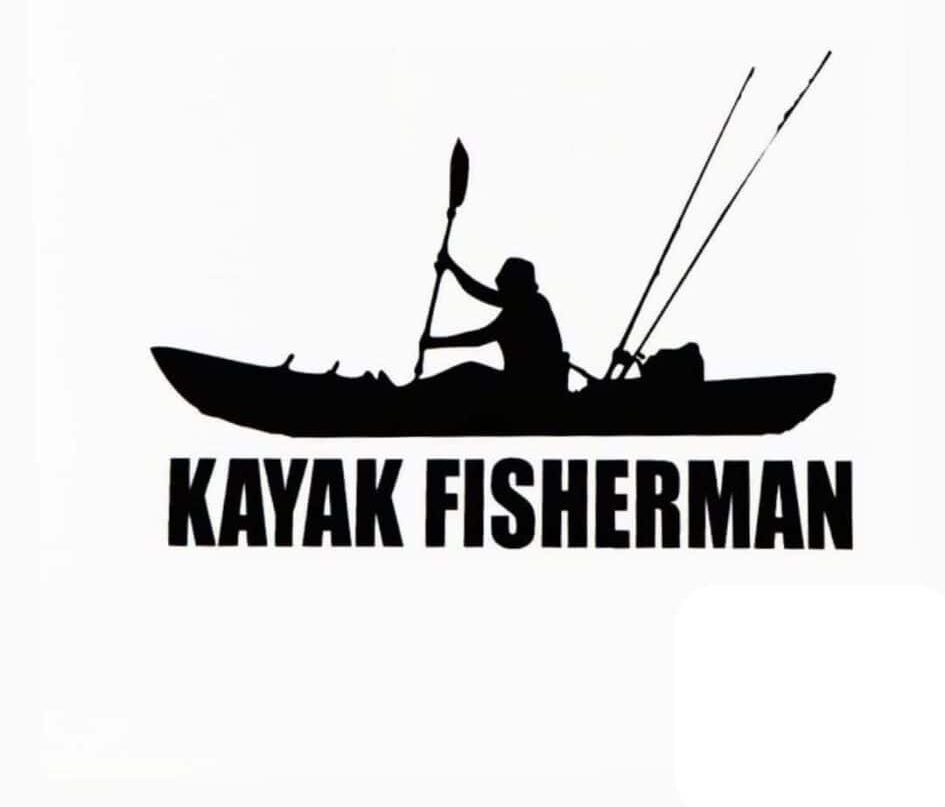 Viking Kayak Fisherman Car Sticker - Kayak & Sup