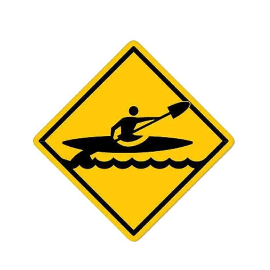 Kayaking Car Sticker