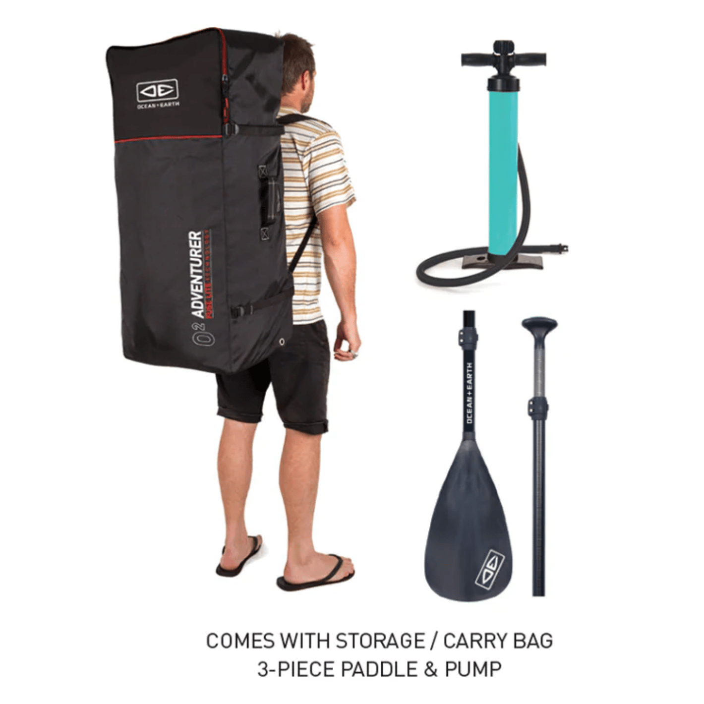 Ocean & Earth O2 Adventurer Inflatable Sup Board Package