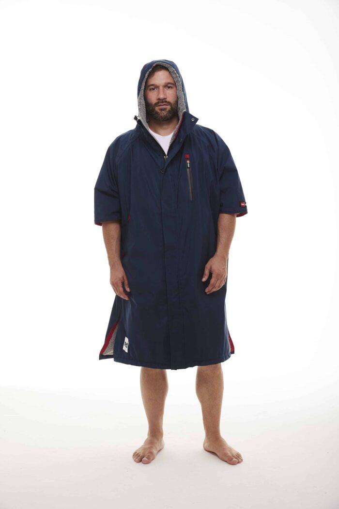 Red Original Men's Short Sleeve Pro Change Robe Evo Navy
