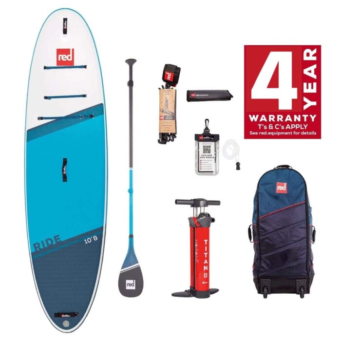 Red Paddle 10'8 Ride Inflatable Paddle Board Package - 2021 MODEL