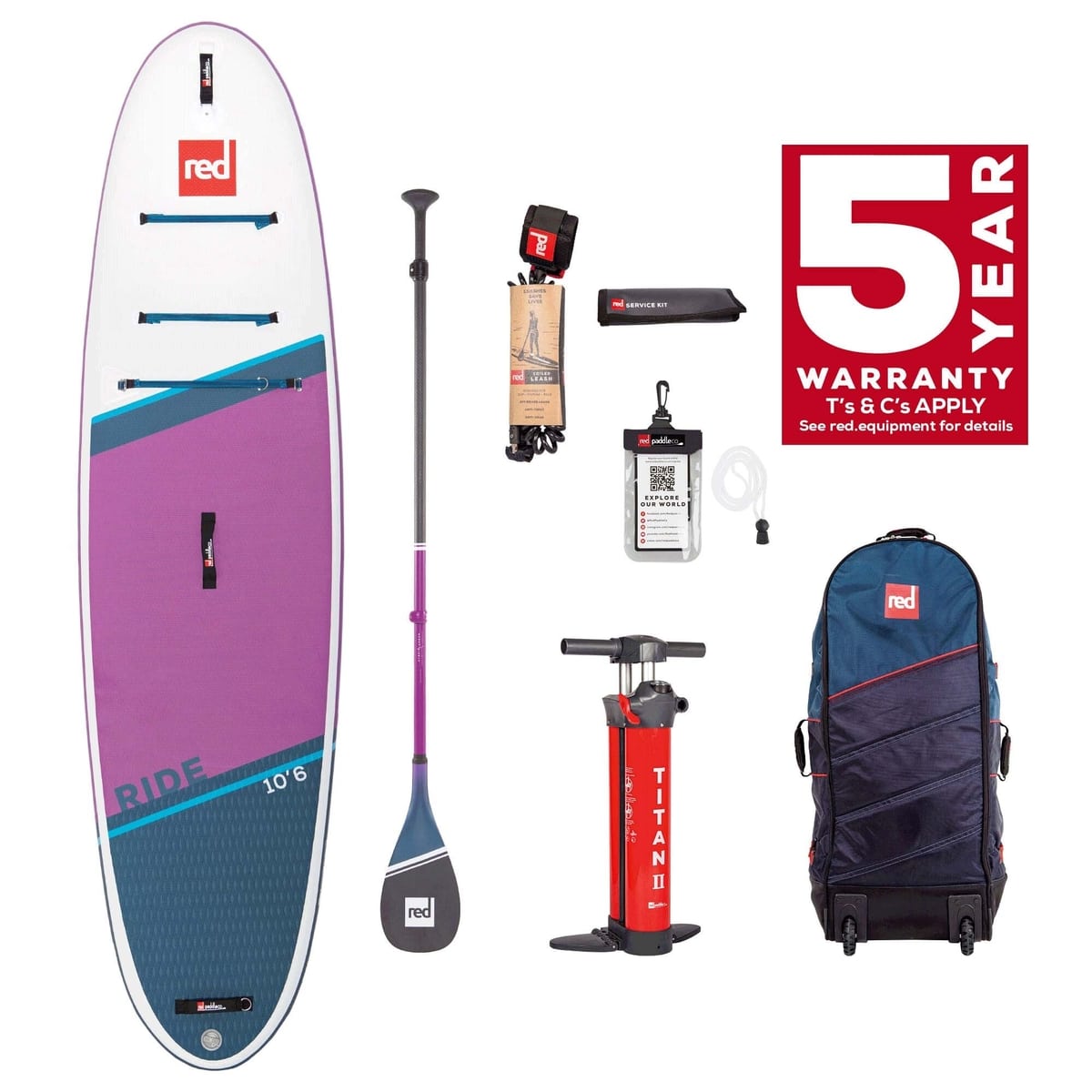 Red Paddle 10'6 Ride SE Inflatable Paddle Board Package