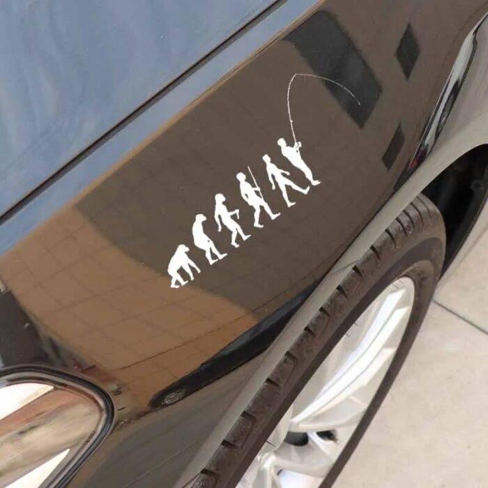 fishing evolution car sticker