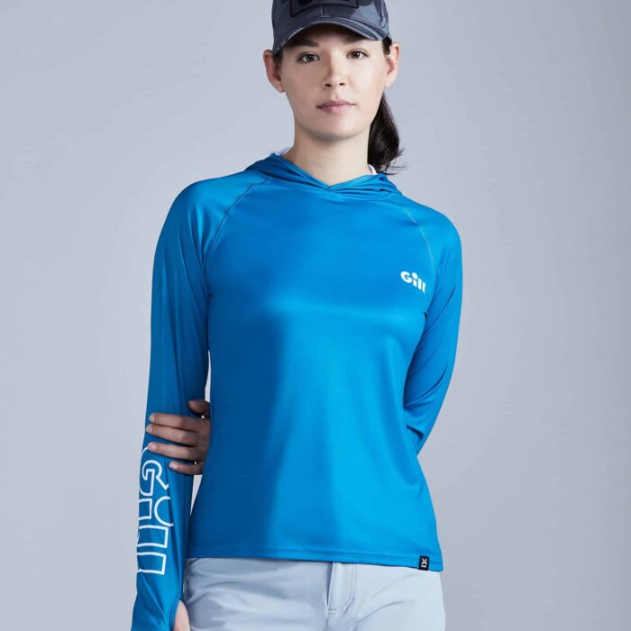 Gill Women's XPEL® Tec Hoodie in Pool Blue