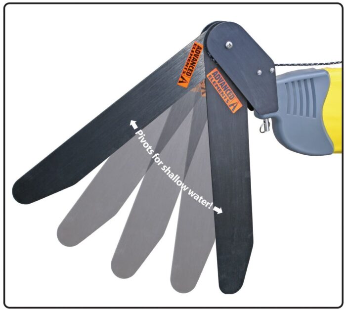 AirFusion Skeg attached to kayak stern
