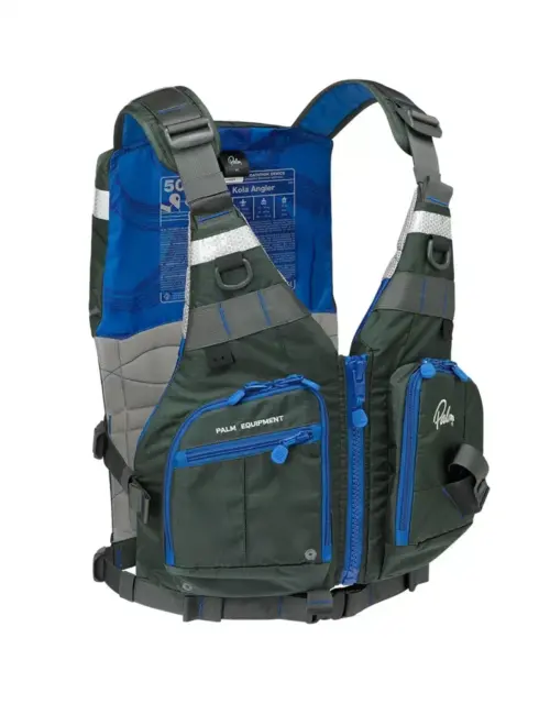 Palm Kola Angler PFD in Jet Grey with high-back design