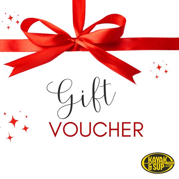 Services 13 Red bow gift voucher with kayak & sup logo