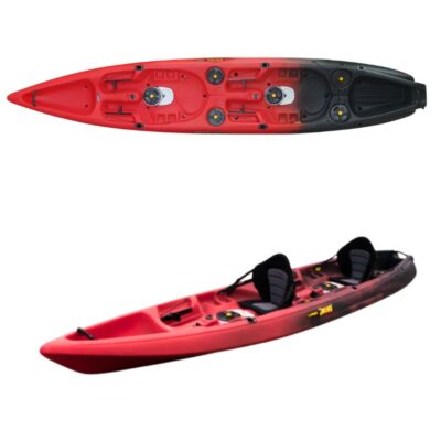 Viking tempo 2 double fishing kayak for tandem paddling and fishing adventures.