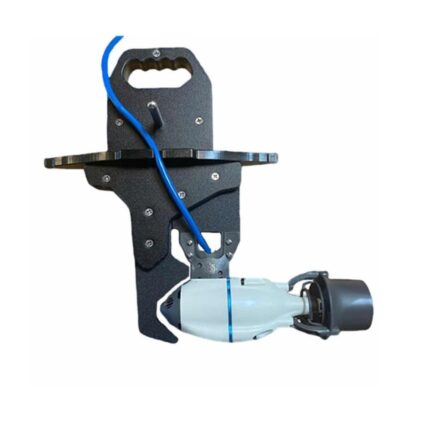 Side view of Bixpy Low Profile Thru Hull Pedal Drive Adapter J-2 showing low-drag design