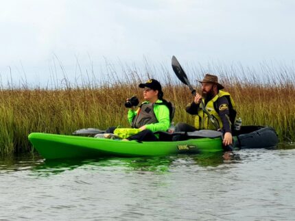live shot of Viking Tempo 2 Specialized Double Kayak, perfect for hunting expeditions