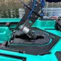 Bixpy K-1 motor installed in kayak drive well