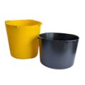 Viking Hatch Deep Bucket and Standard Bucket angled view showing depth and heavy-duty marine plastic construction