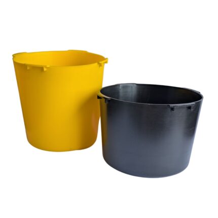 Viking Hatch Deep Bucket and Standard Bucket angled view showing depth and heavy-duty marine plastic construction
