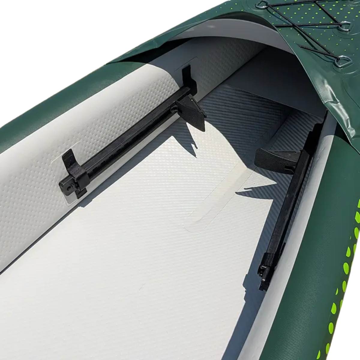Internal structure and footrest of the Odyssey Tandem kayak