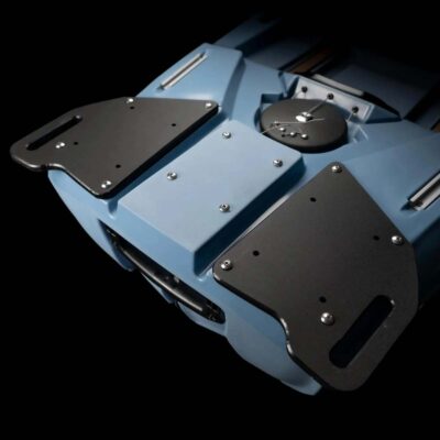 Bonafide PWR 129 stern motor mounting plates with reinforced hardware