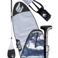ECS Evo SUP complete package with bag paddle fins and leash