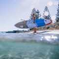 ECS Evo SUP floating in shallow clear water