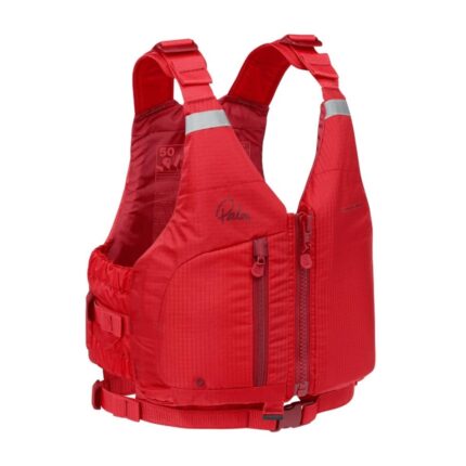 Palm Meander Womens PFD red women’s kayaking and paddleboarding life jacket