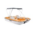 Pelican Monaco DLX Angler pedal boat orange colour with canopy