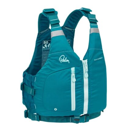 Palm Meander Womens PFD teal colour lightweight women’s kayaking life jacket
