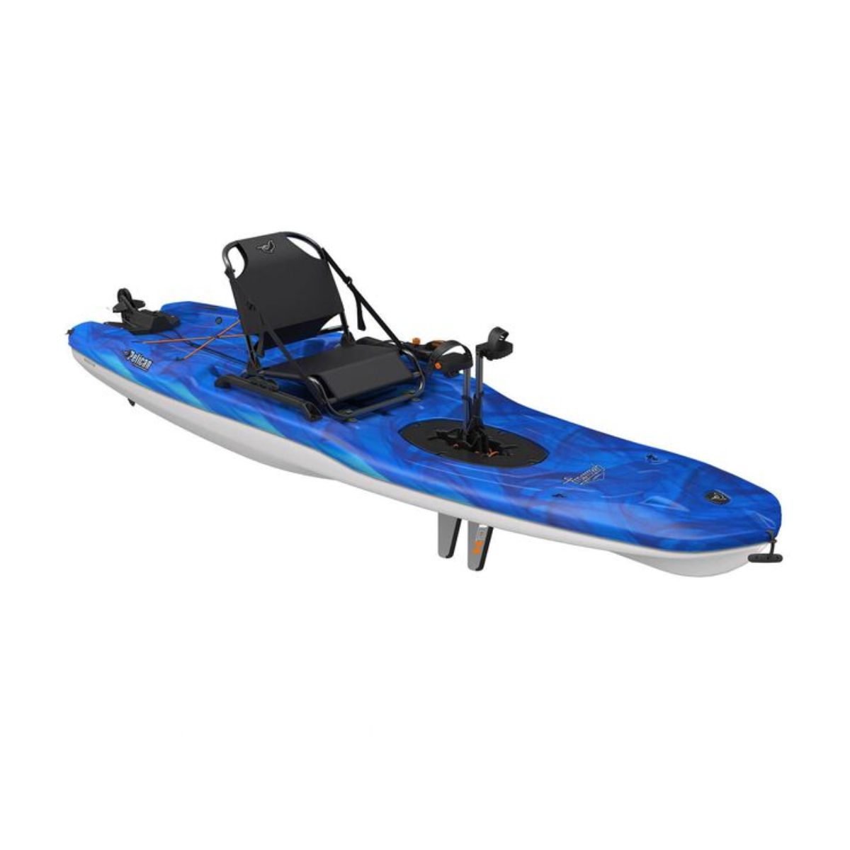 Pelican getaway 110 hdii pedal kayak – side view Pelican getaway 110 hdii pedal kayak side view