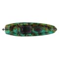 Pelican Catch 110 HDII pedal fishing kayak top view with open deck and tunnel hull