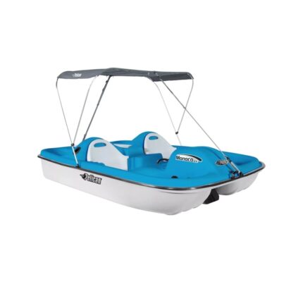 Pelican Monaco DLX Angler pedal boat blue colour with canopy