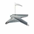 Reaper Rig Medium Bare aluminium trolling head with scythe locking mechanism engaged
