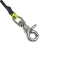 Heavy-duty stainless steel snap hook from Viking Anchor Running Rig with braided rope attachment