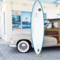 Tom Carroll Outer Reef MX SUP 11 rear view showing tail shape and fin setup